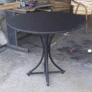میز غذاخوری پایه گلدانی فلزی